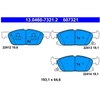 Image de Kit De Plaquettes De Frein, Frein À Disque 13.0460-7321.2 Ate Ate 13.04607321.2 Ford;Ford Usa
