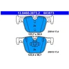 Image de Kit De Plaquettes De Frein, Frein À Disque 13.0460-3873.2 Ate Ate 13.04603873.2 Bmw
