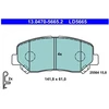 Image de Kit De Plaquettes De Frein, Frein À Disque Ate Ceramic 13.0470-5665.2 Ate 13.04705665.2 Mazda