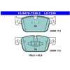 Image de Kit De Plaquettes De Frein, Frein À Disque Ate Ceramic 13.0470-7338.2 Ate 13.04707338.2 Volvo