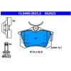 Image de Kit De Plaquettes De Frein, Frein À Disque 13.0460-2623.2 Ate Ate 13.04602623.2 Citroen;Ds;Opel;Peugeot