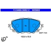 Image de Kit De Plaquettes De Frein, Frein À Disque 13.0460-5682.2 Ate Ate 13.04605682.2 Abarth;Fiat;Mazda
