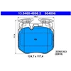 Image de Kit De Plaquettes De Frein, Frein À Disque 13.0460-4896.2 Ate Ate 13.04604896.2 Bmw