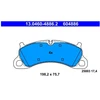 Image de Kit De Plaquettes De Frein, Frein À Disque 13.0460-4886.2 Ate Ate 13.04604886.2 Porsche