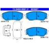 Image de Kit De Plaquettes De Frein, Frein À Disque 13.0460-5681.2 Ate Ate 13.04605681.2 Hyundai;Kia