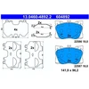 Image de Kit De Plaquettes De Frein, Frein À Disque 13.0460-4892.2 Ate Ate 13.04604892.2 Mercedes-Benz