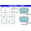 Image de Kit De Plaquettes De Frein, Frein À Disque Ate Ceramic 13.0470-4892.2 Ate 13.04704892.2 Mercedes-Benz