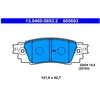 Image de Kit De Plaquettes De Frein, Frein À Disque 13.0460-5693.2 Ate Ate 13.04605693.2 Lexus;Toyota