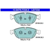 Image de Kit De Plaquettes De Frein, Frein À Disque Ate Ceramic 13.0470-7334.2 Ate 13.04707334.2 Audi