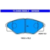 Image de Kit De Plaquettes De Frein, Frein À Disque 13.0460-5668.2 Ate Ate 13.04605668.2 Toyota