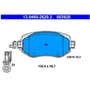 Image de Kit De Plaquettes De Frein, Frein À Disque 13.0460-2620.2 Ate Ate 13.04602620.2 Renault