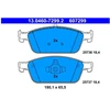 Image de Kit De Plaquettes De Frein, Frein À Disque 13.0460-7299.2 Ate Ate 13.04607299.2 Ford