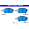 Image de Kit De Plaquettes De Frein, Frein À Disque 13.0460-2628.2 Ate Ate 13.04602628.2 Mazda
