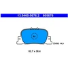 Image de Kit De Plaquettes De Frein, Frein À Disque 13.0460-5676.2 Ate Ate 13.04605676.2 Toyota