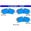 Image de Kit De Plaquettes De Frein, Frein À Disque 13.0460-5686.2 Ate Ate 13.04605686.2 Infiniti;Nissan;Renault