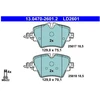 Image de Kit De Plaquettes De Frein, Frein À Disque Ate Ceramic 13.0470-2601.2 Ate 13.04702601.2 Bmw;;Toyota