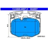 Image de Kit De Plaquettes De Frein, Frein À Disque 13.0460-4897.2 Ate Ate 13.04604897.2 Bmw;Toyota