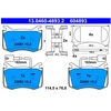 Image de Kit De Plaquettes De Frein, Frein À Disque 13.0460-4893.2 Ate Ate 13.04604893.2 Alfa Romeo