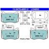 Image de Kit De Plaquettes De Frein, Frein À Disque Ate Ceramic 13.0470-4893.2 Ate 13.04704893.2 Alfa Romeo