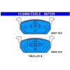 Image de Kit De Plaquettes De Frein, Frein À Disque 13.0460-7335.2 Ate Ate 13.04607335.2 Audi;Seat;Skoda;Volkswagen