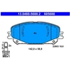 Image de Kit De Plaquettes De Frein, Frein À Disque 13.0460-5688.2 Ate Ate 13.04605688.2 Renault