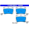 Image de Kit De Plaquettes De Frein, Frein À Disque 13.0460-5698.2 Ate Ate 13.04605698.2 Mitsubishi