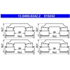 Image de Kit D'Accessoires, Plaquette De Frein À Disque Ate 13.04600242.2 Renault