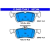Image de Kit De Plaquettes De Frein, Frein À Disque 13.0460-7344.2 Ate Ate 13.04607344.2 Ford