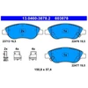 Image de Kit De Plaquettes De Frein, Frein À Disque 13.0460-3878.2 Ate Ate 13.04603878.2 Fiat