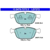 Image de Kit De Plaquettes De Frein, Frein À Disque Ate Ceramic 13.0470-7272.2 Ate 13.04707272.2 Volvo