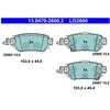 Image de Kit De Plaquettes De Frein, Frein À Disque Ate Ceramic 13.0470-2600.2 Ate 13.04702600.2 Nissan;Renault