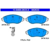 Image de Kit De Plaquettes De Frein, Frein À Disque 13.0460-2633.2 Ate Ate 13.04602633.2 Audi;Volkswagen