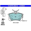 Image de Kit De Plaquettes De Frein, Frein À Disque Ate Ceramic 13.0470-2623.2 Ate 13.04702623.2 Citroen;Ds;Opel;Peugeot