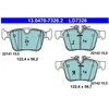Image de Kit De Plaquettes De Frein, Frein À Disque Ate Ceramic 13.0470-7326.2 Ate 13.04707326.2 Jaguar;Land Rover;Volvo