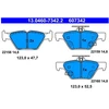 Image de Kit De Plaquettes De Frein, Frein À Disque 13.0460-7342.2 Ate Ate 13.04607342.2 Subaru