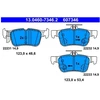 Image de Kit De Plaquettes De Frein, Frein À Disque 13.0460-7346.2 Ate Ate 13.04607346.2 Ford;Ford Usa