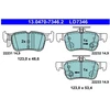 Image de Kit De Plaquettes De Frein, Frein À Disque Ate Ceramic 13.0470-7346.2 Ate 13.04707346.2 Ford;Ford Usa