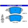 Image de Kit De Plaquettes De Frein, Frein À Disque 13.0460-2632.2 Ate Ate 13.04602632.2 Citroen;Fiat;Opel;Peugeot;Toyota