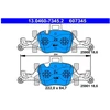 Image de Kit De Plaquettes De Frein, Frein À Disque 13.0460-7345.2 Ate Ate 13.04607345.2 Bmw