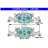Image de Kit De Plaquettes De Frein, Frein À Disque Ate Ceramic 13.0470-7345.2 Ate 13.04707345.2 Bmw