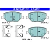 Image de Kit De Plaquettes De Frein, Frein À Disque Ate Ceramic 13.0470-5512.2 Ate 13.04705512.2 Opel;Vauxhall