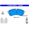 Image de Kit De Plaquettes De Frein, Frein À Disque 13.0460-3886.2 Ate Ate 13.04603886.2 Volkswagen