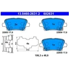 Image de Kit De Plaquettes De Frein, Frein À Disque 13.0460-2631.2 Ate Ate 13.04602631.2 Opel;Vauxhall