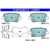 Image de Kit De Plaquettes De Frein, Frein À Disque Ate Ceramic 13.0470-2631.2 Ate 13.04702631.2 Opel;Vauxhall