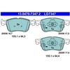 Image de Kit De Plaquettes De Frein, Frein À Disque Ate Ceramic 13.0470-7347.2 Ate 13.04707347.2 Ford