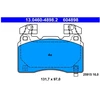 Image de Jeu De Plaquettes De Frein, Frein À Disque 13.0460-4898.2 Ate Ate 13.04604898.2 Chevrolet;Opel;Vauxhall