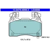 Image de Jeu De Plaquettes De Frein, Frein À Disque 13.0470-4898.2 Ate Ate 13.04704898.2 Chevrolet;Opel;Vauxhall
