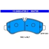Image de Kit De Plaquettes De Frein, Frein À Disque 13.0460-4708.2 Ate Ate 13.04604708.2 Mercedes-Benz