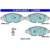 Image de Kit De Plaquettes De Frein, Frein À Disque Ate Ceramic 13.0470-2609.2 Ate 13.04702609.2 Audi;Ford;Skoda;Volkswagen