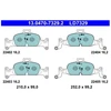 Image de Jeu De Plaquettes De Frein, Frein À Disque 13.0470-7329.2 Ate Ate 13.04707329.2 Audi